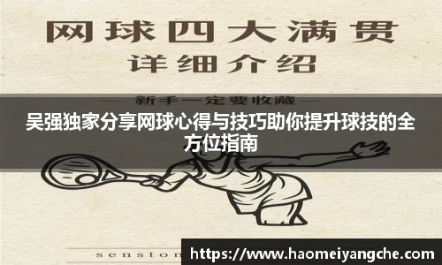 吴强独家分享网球心得与技巧助你提升球技的全方位指南