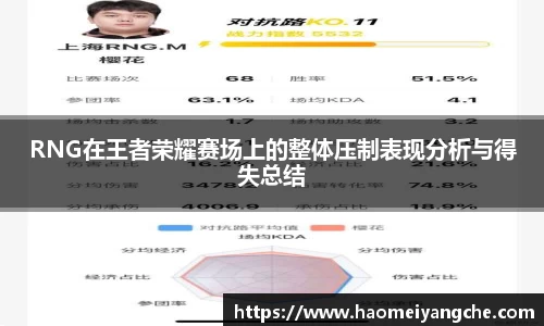RNG在王者荣耀赛场上的整体压制表现分析与得失总结